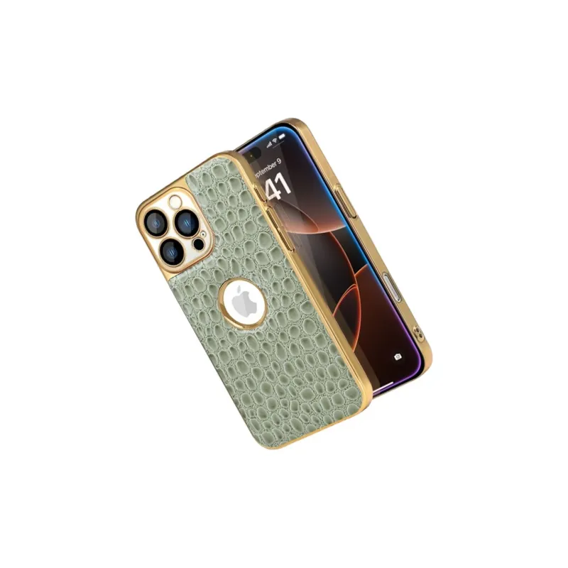 Kona Chun Genuine Leather Material Classic Impact Resistant Dust Resistant Snake Skin Phone Cases-5