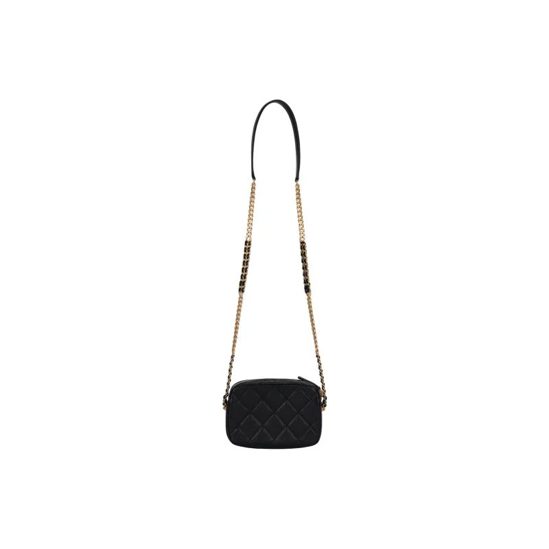 CHANEL Caviar Cow Leather Camera Bag, Shoulder Bag, Crossbody Bag Women's Black-2