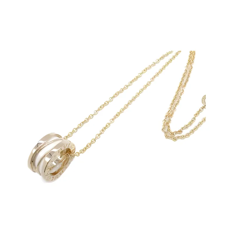BVLGARI 2010s Pre owned 18K Rose Gold B.Zero1 Necklace-2