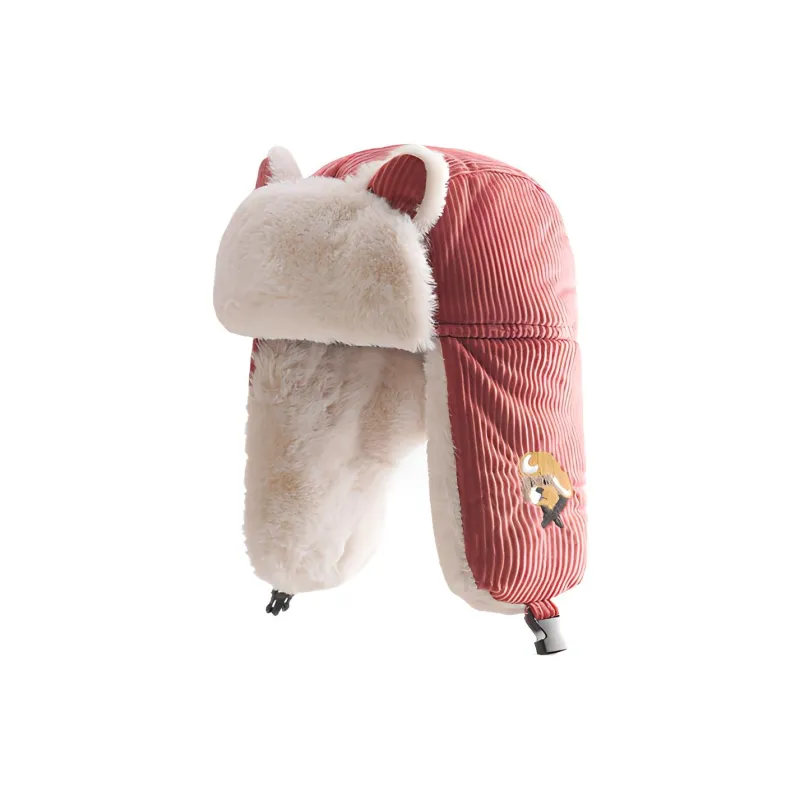 FREE RABBITⅡ Corduroy Trapper Hats Women's-2