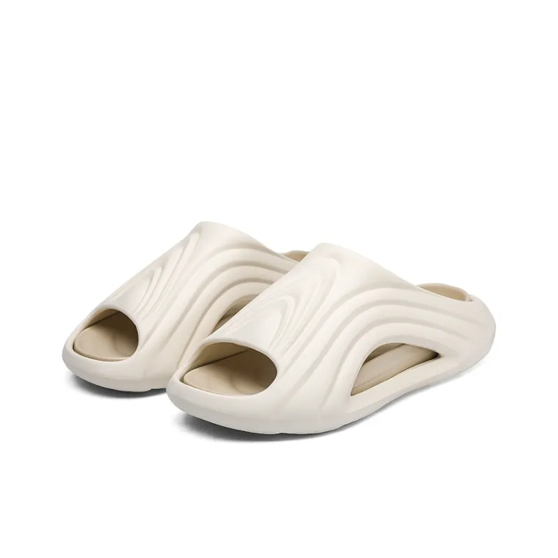 Gaius Durant EVA Quiet Slip Resistant Cushioning Slide Slippers Men's Beige-2
