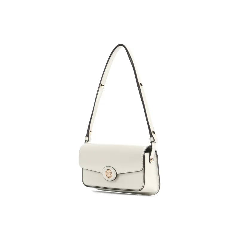 TORY BURCH Robinson Spazzolato E/W Shoulder Bag Shea Butter-1