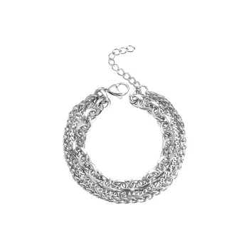 MAGICPOLE Titanium Steel Bracelets Unisex Silver
