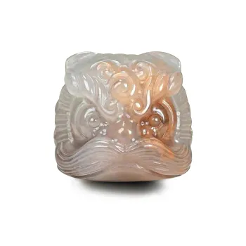 JIAOSHIYU Golden Silk Jade Collectible Unisex