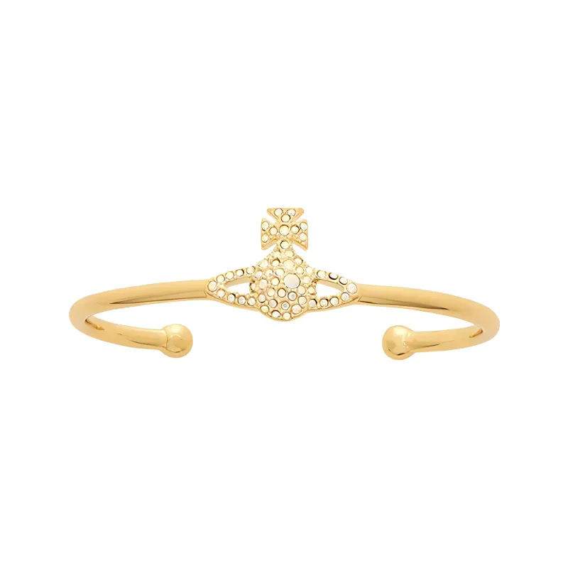 Vivienne Westwood Grace Bas Relief Open Bangle-3