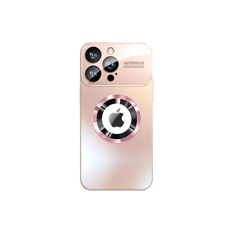 Sopi Acrylic Material Matte Large Window Magnetic Phone Cases Compatible With IPhone 16/15 Pro Max/Apple 13/14 Pro/Max-3
