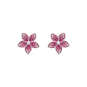 Swarovski Tropical Stud Earrings Women's Pink