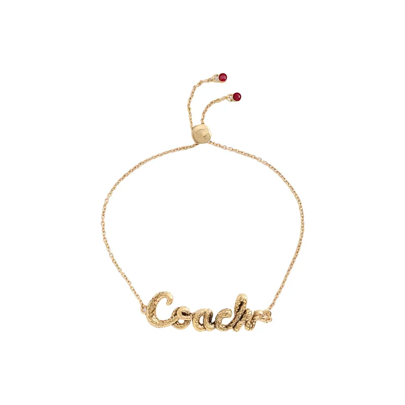 COACH Brass Bracelets Unisex Gold-0