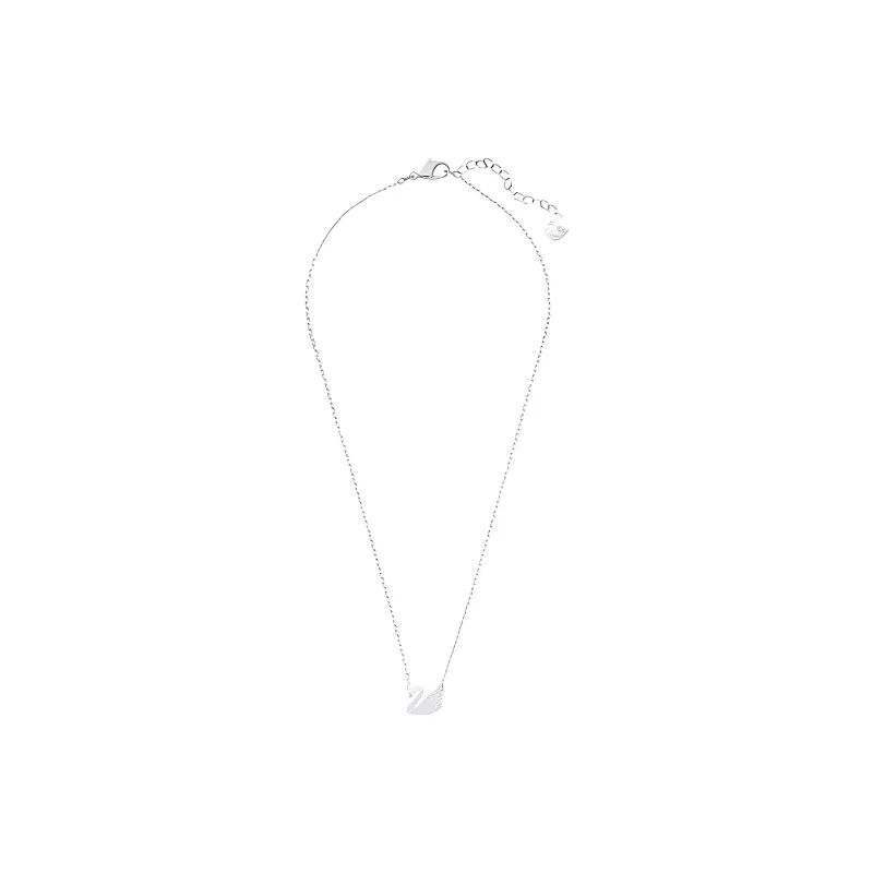 Swarovski Faux Crystal Stone Necklaces Women's Silver-1