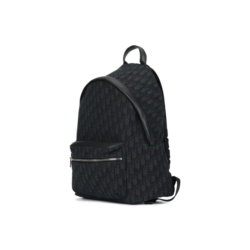 DIOR Fabric Backpack Regular Men's Black-1