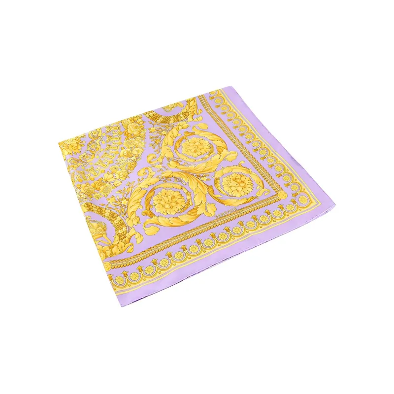 VERSACE Silk Scarves Women's Purple-2