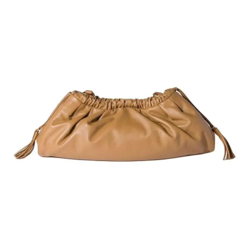 MIU MIU Joie Lambskin Handbag, Shoulder Bag Women's Caramel-2