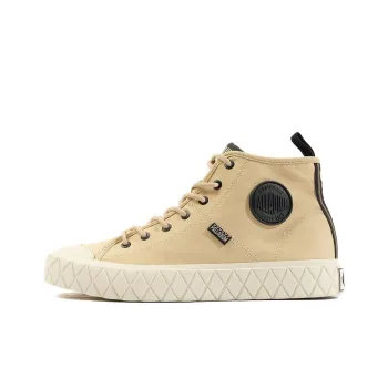 Palladium Ace Anti Slip Wear Resistant High Top Skateboard Shoes Men's Light Brown