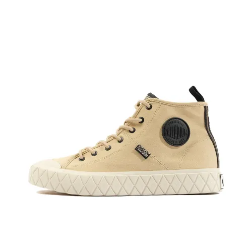 Palladium Ace Anti Slip Wear Resistant High Top Skateboard Shoes Men's Light Brown