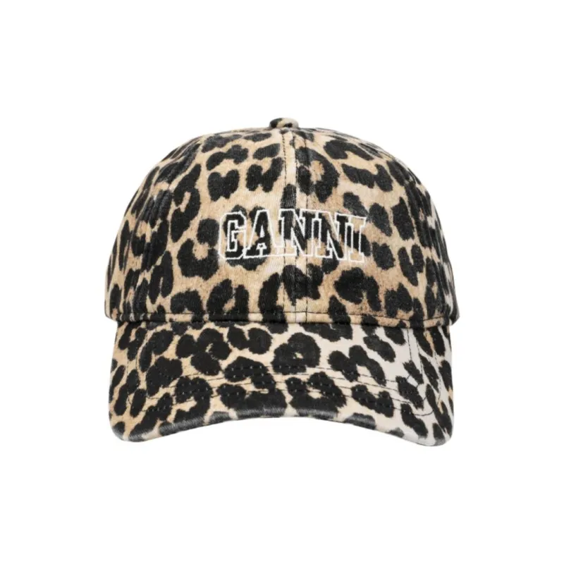 GANNI Leopard print Cap-2