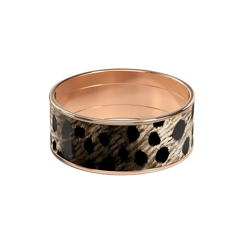 HERMES Enamel Rose Gold-Plated Rings Women's Gold-1
