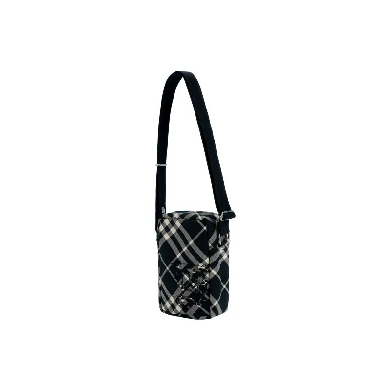 Burberry Polyester Cell Phone Pouch Men's Black & Calico-1