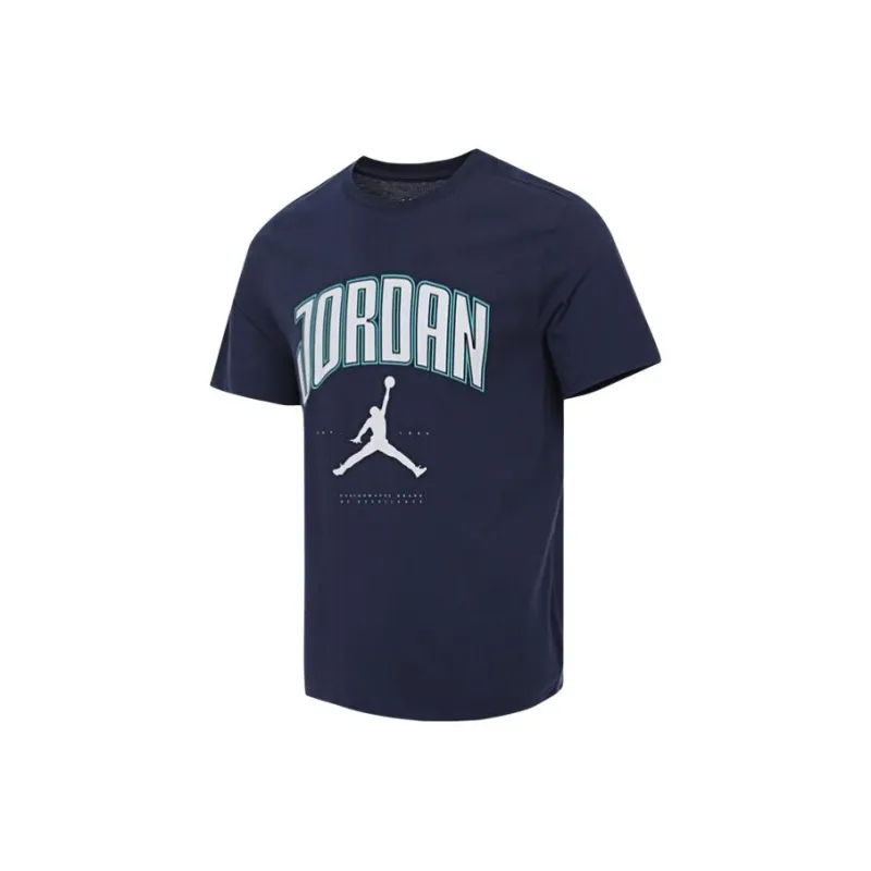 Jordan CITY 88 CREW T Shirt Men's Marine Blue-0
