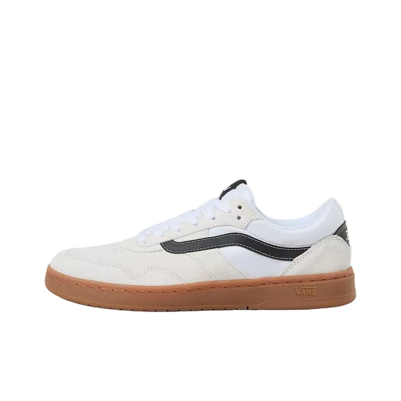 Vans Cruze 3.0 Anti Slip Wear Resistant Low Top Skateboard Shoes Unisex Beige White Black-0