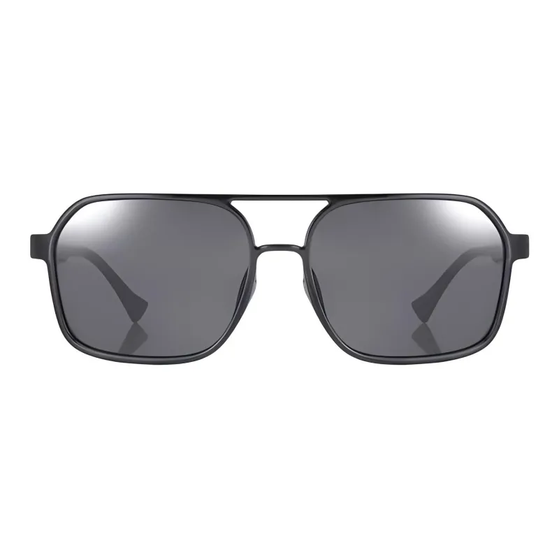 JINS TR/Memory Plastic Aviator Sunglasses Men's Black-1