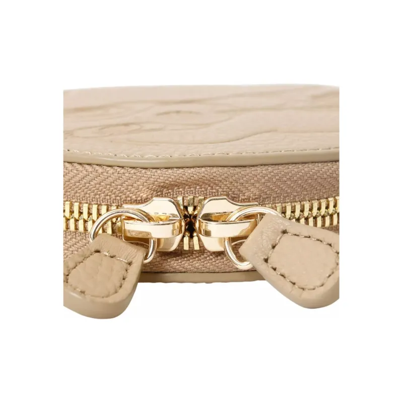 Disney Cow Leather Coin Purse Regular Women's Khaki-3
