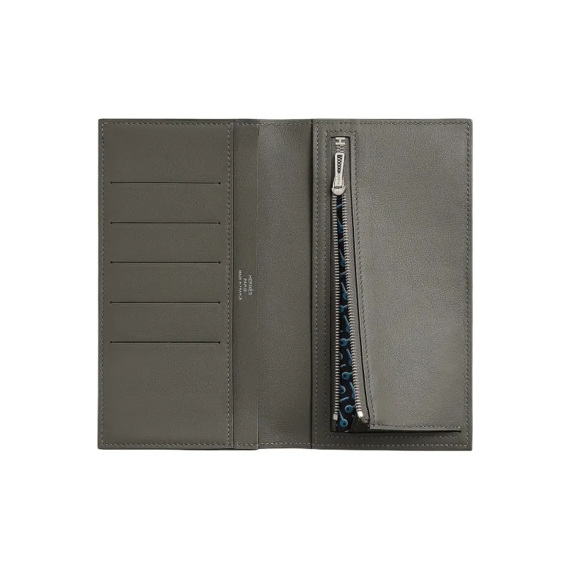 HERMES Citizen Twill Swift Calfskin Wallet Unisex Meyer Gray & Caban Meyer Gray-1