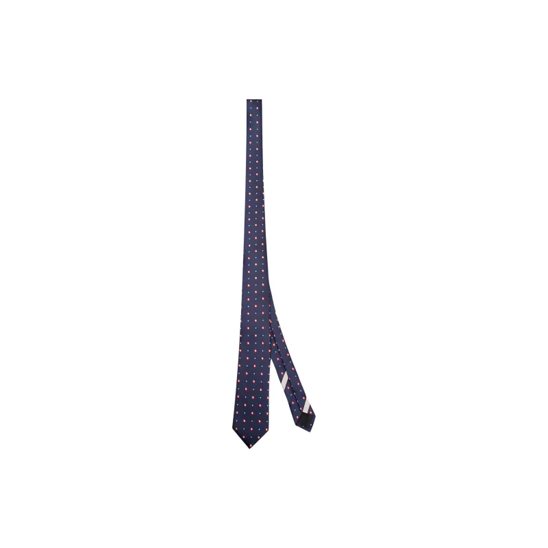 Valentino Silk, Silk Ties Men's Blue-1