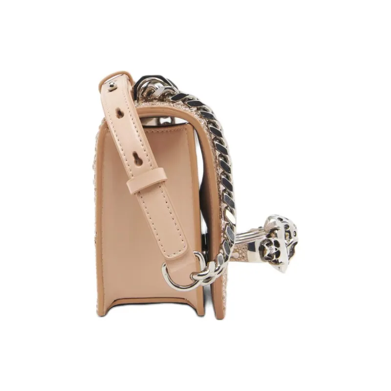 Alexander McQueen Cow Leather Crossbody Bag Mini Women's Pink-2