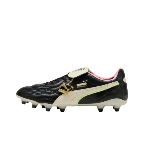 KING TOP x PUMA FG Rubber Long Studs AG Rubber Short Studs Anti Slip Wear Resistant Soccer Shoes Men's Black
