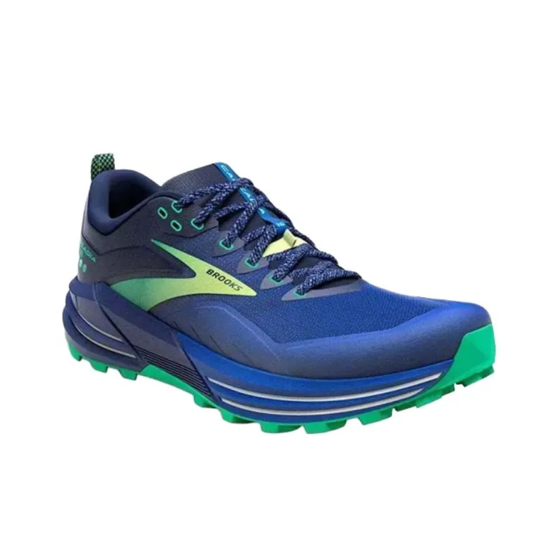 Brooks Cascadia 16 Anti Slip Wear Resistant Low Top Casual Running Shoes Men's Blue-2