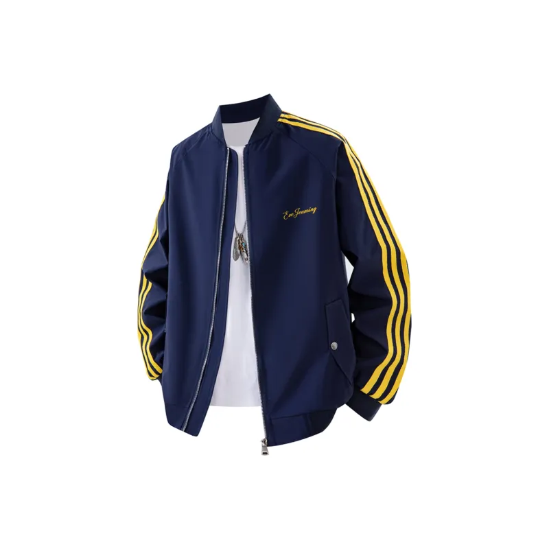 Yiwen Jackets Coats Unisex Navy Blue-6