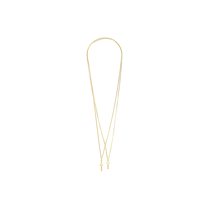 DSQUARED 2 Double Cross Pendant Necklace-1