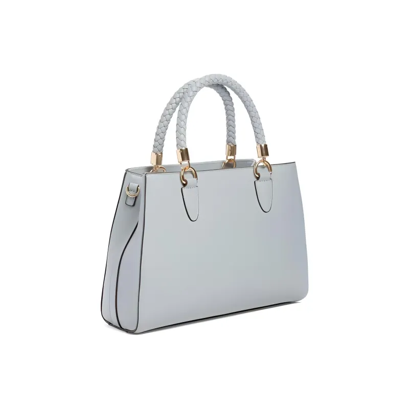 GUESS Faux Leather Tote Bag Shopping Bag Handbag Women's Blue-1