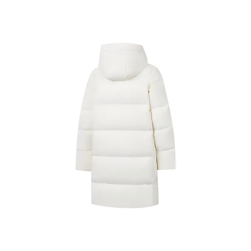 QIAODAN Variety Training Collection Down Jacket Women's Cream White-1