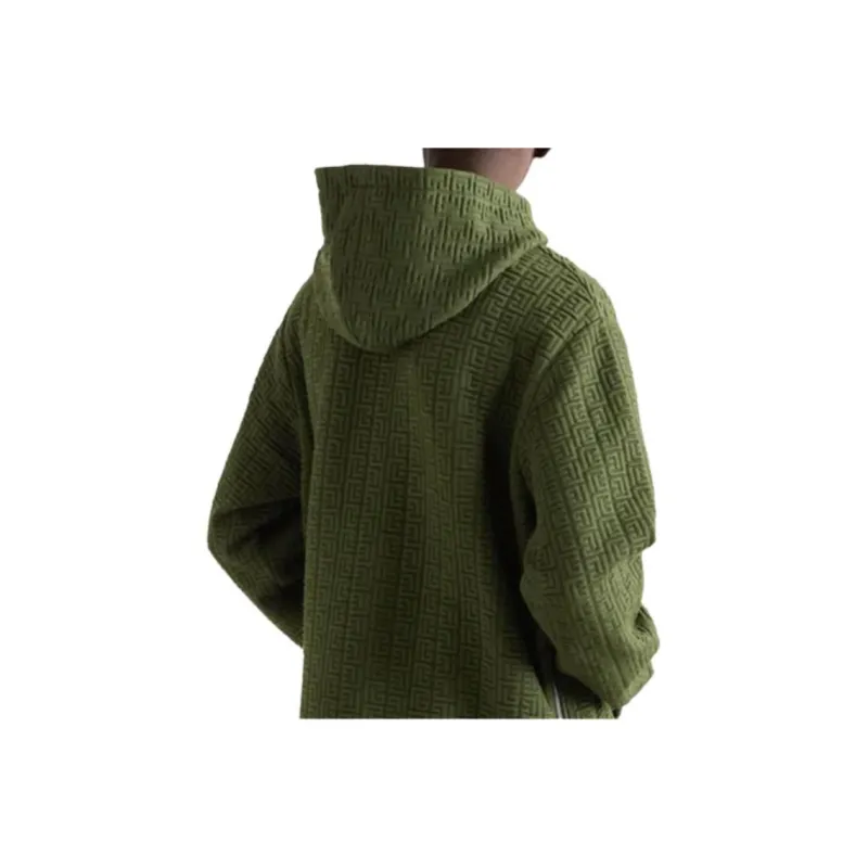 BALMAIN Sweatshirts Men Green-4