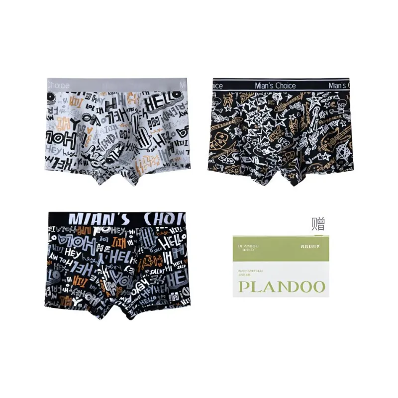 PLANDOO Underpants Men's 3 Pack-12