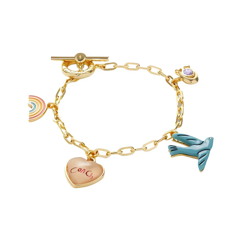COACH Diary Embroidery Charm Bracelet-1