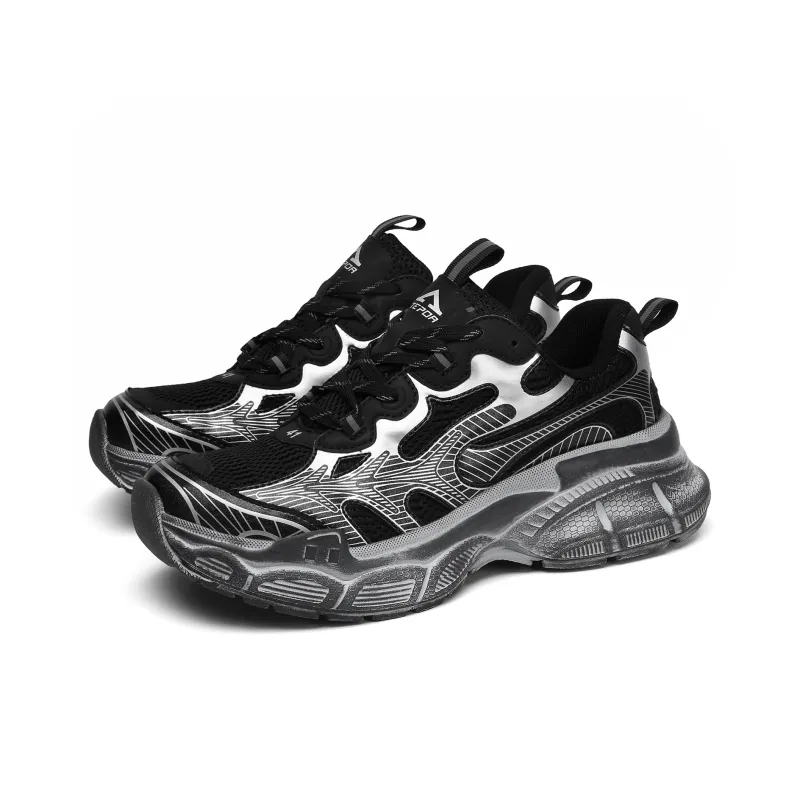 TEPOR Cushioned Slip Resistant Abrasion Resistant Low Top Chunky Sneakers Unisex-5