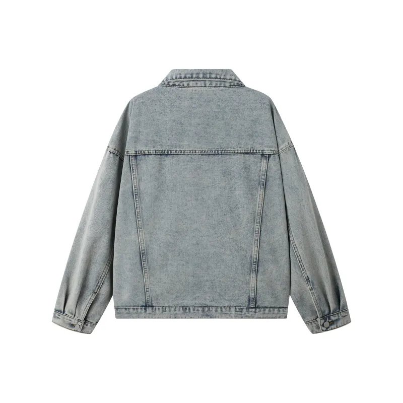 DAREASY Denim Jackets Unisex-8