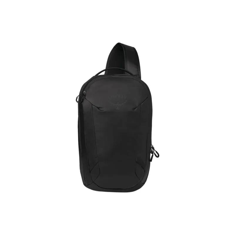 OSPREY Nylon Shoulder Bag, Sling Bag Unisex Black-0