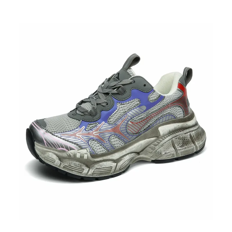 TEPOR Cushioned Slip Resistant Abrasion Resistant Low Top Chunky Sneakers Unisex-21