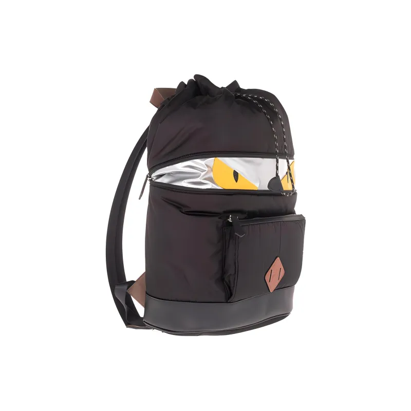 FENDI Cow Leather Backpack Men's Black-1
