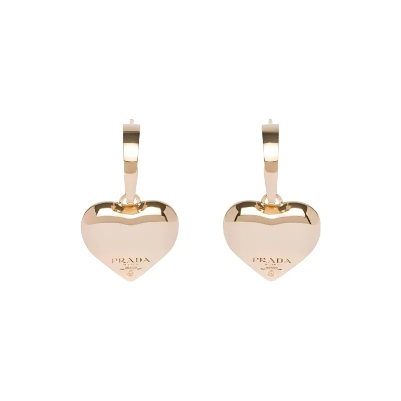 PRADA 18K Gold Earrings Women's Rose Gold-0