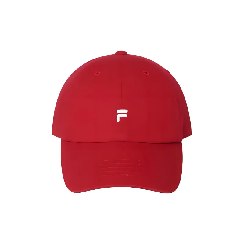 FILA Cotton Baseball Caps Women's Red-4