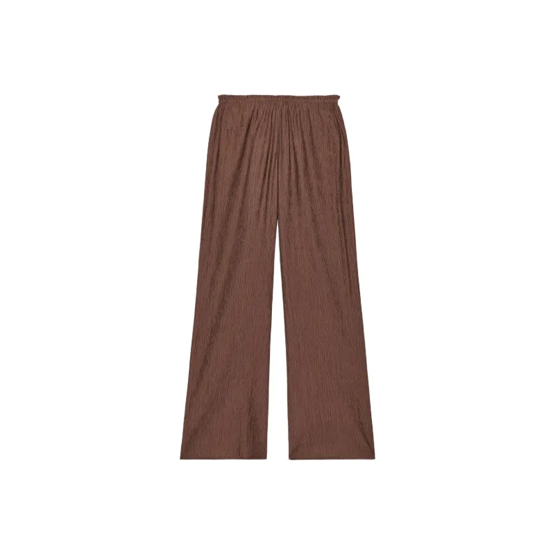 ZARA Casual Pants Women's Chocolates Brown-1