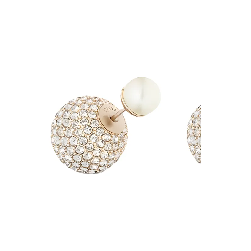 DIOR Metal Earrings Women's Matte Gold-1