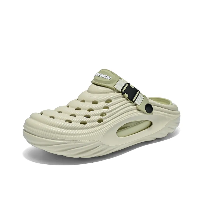 Gaius Durant Clogs Men's Beige Green-1