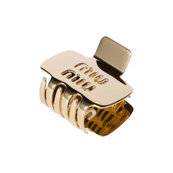 MIU MIU Hair Clips Women's Gold