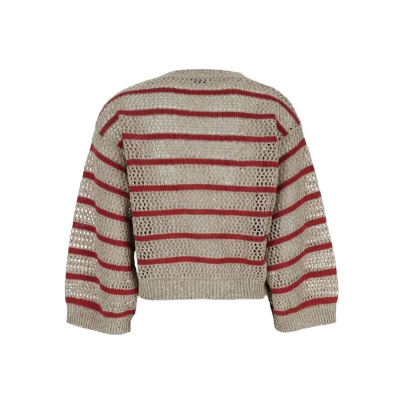 Brunello Cucinelli SS25 Sweater Women's Beige-1