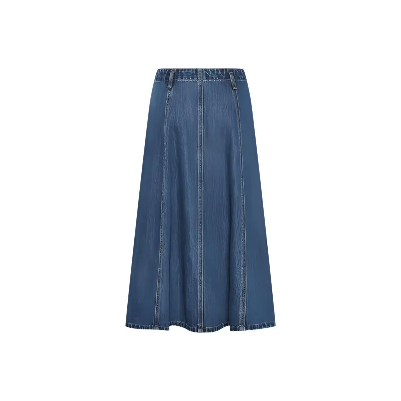 URBAN REVIVO Denim Short Skirts Women's Blue-3